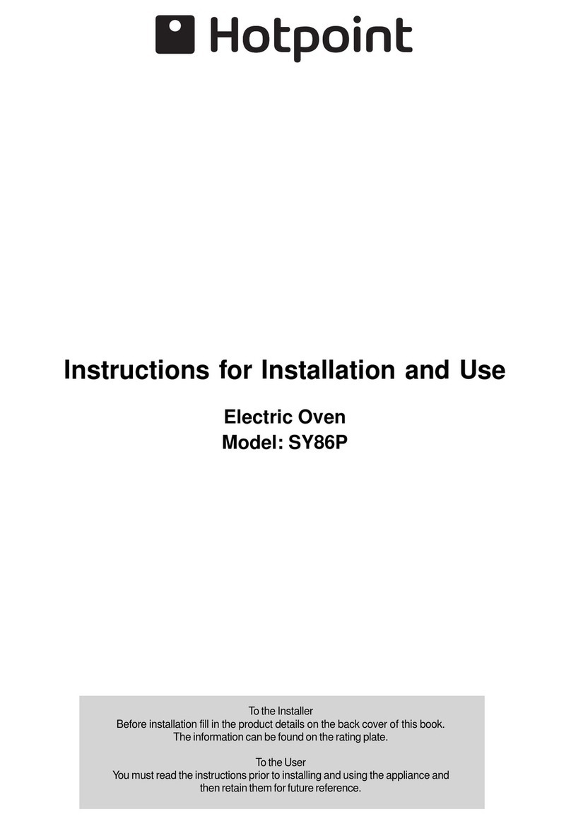 Hotpoint SY86P User manual
