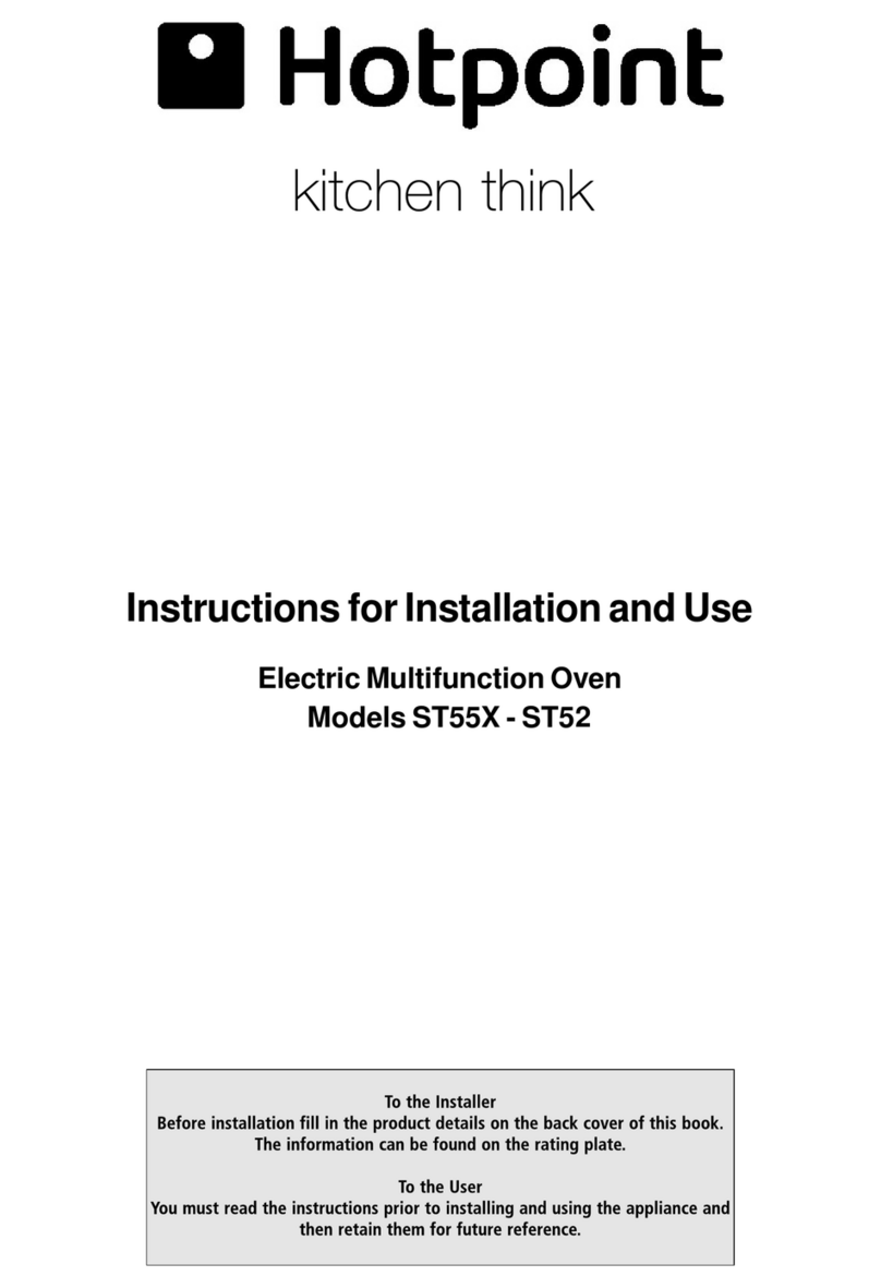 Hotpoint ST55X - ST52 User manual