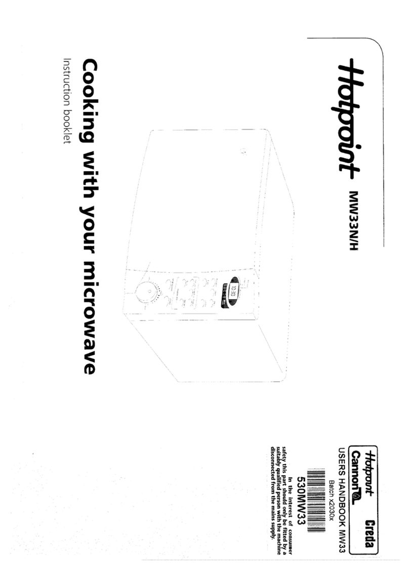 Hotpoint MW33N/H Instruction booklet