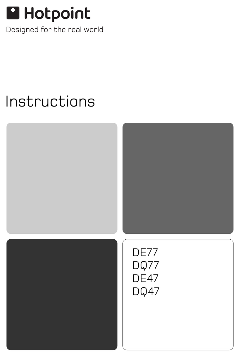 Hotpoint DE47 instructions