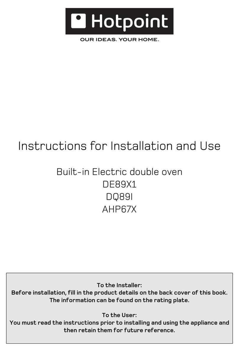Hotpoint AHP67X User manual