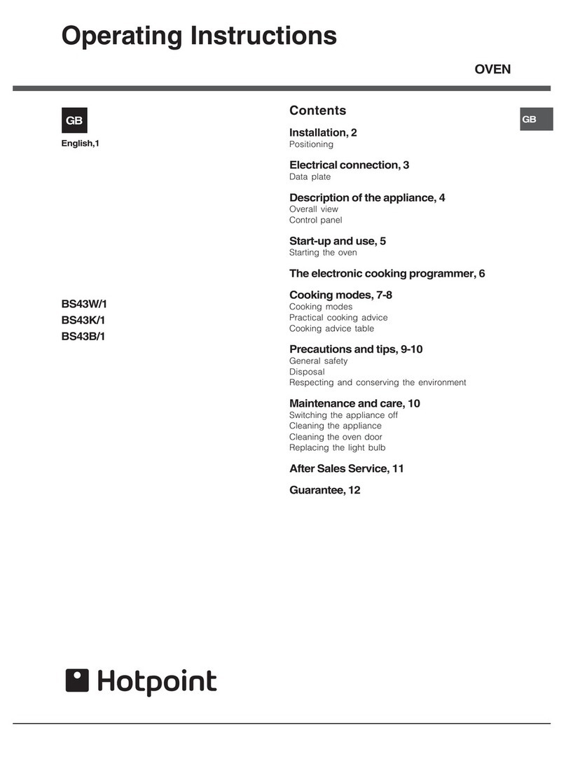 Hotpoint BS43B/1 operating instructions