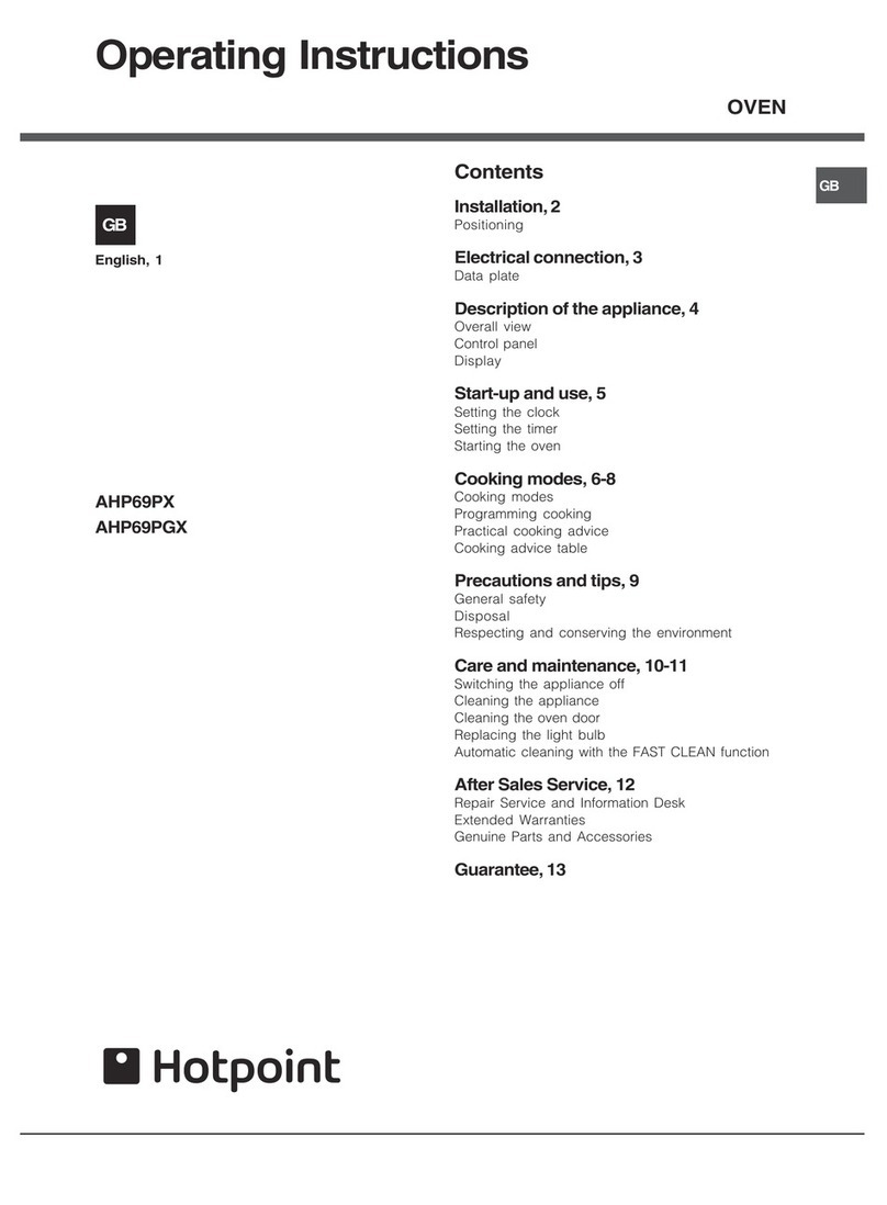 Hotpoint AHP69PGX User manual