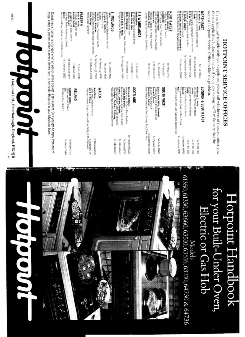 Hotpoint 63210 Handbook