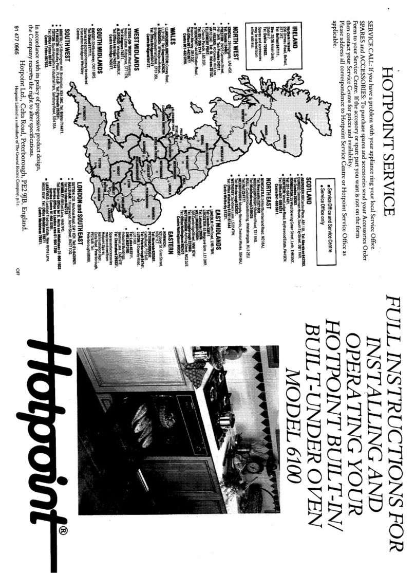 Hotpoint 6100 User manual