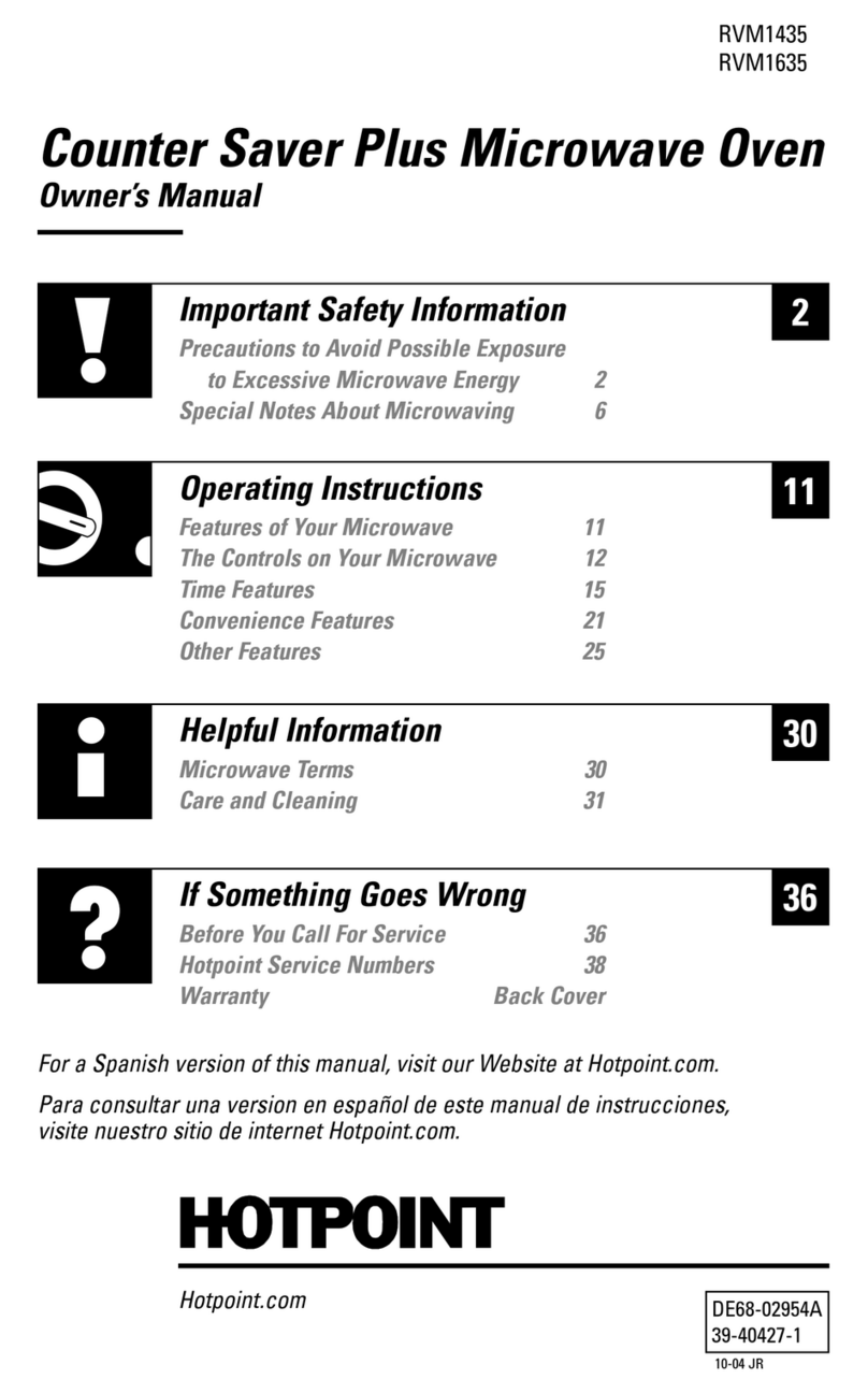 Hotpoint RVM1435 User manual