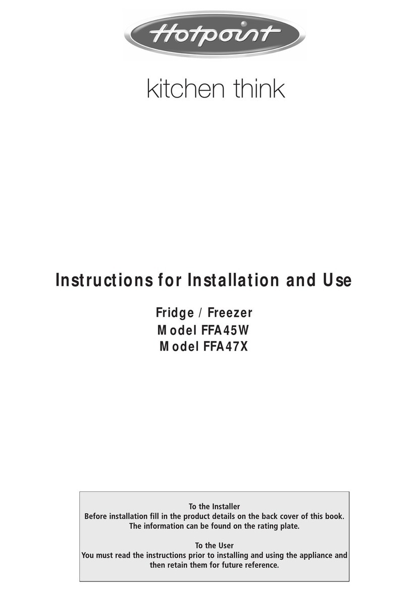 Hotpoint FFA45W User manual
