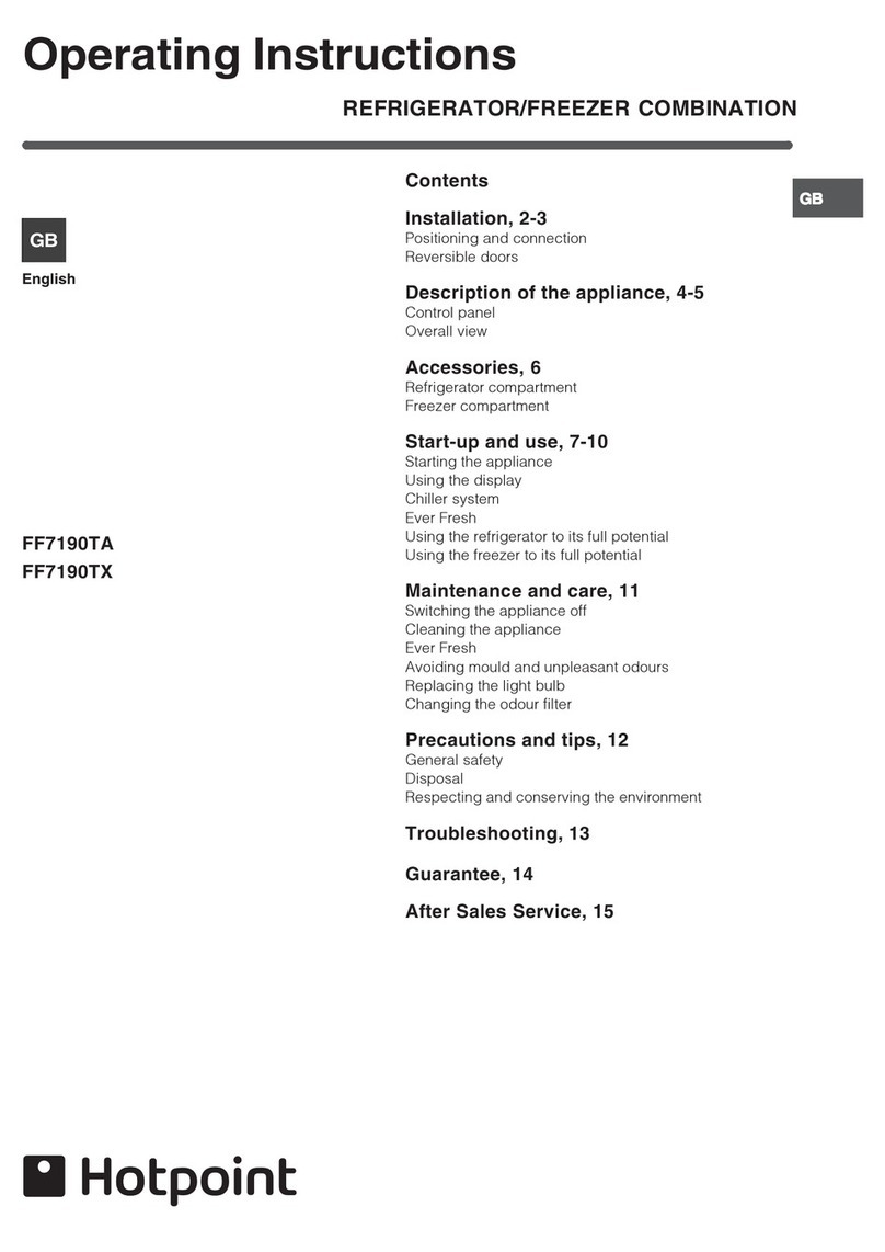Hotpoint FF7190TX User manual
