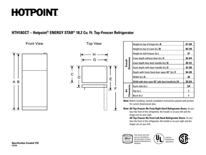 Hotpoint Energy Star HTH18GBTWW User instructions