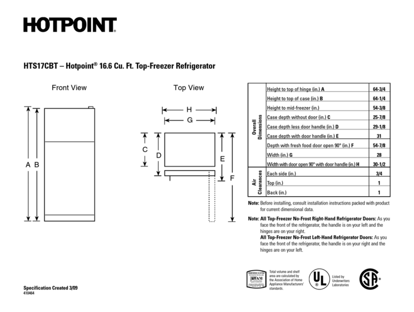 Hotpoint HTS17CBT User manual