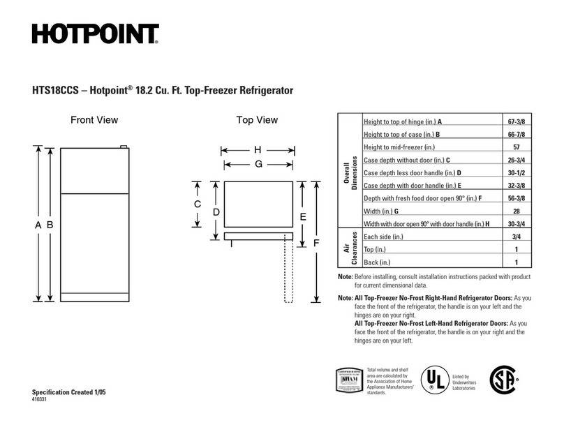 Hotpoint HTS18CCS User manual