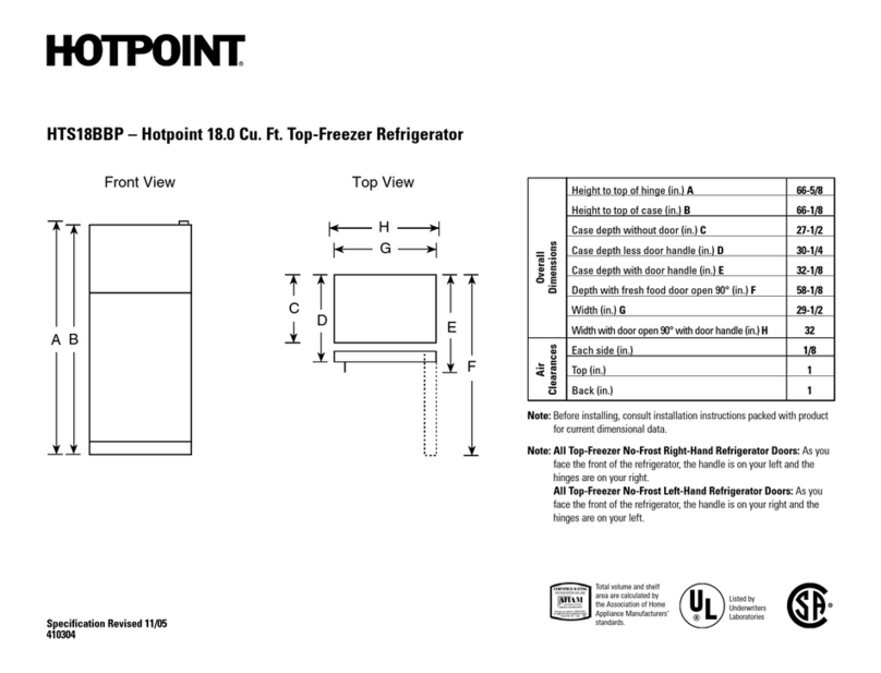 Hotpoint HTS18BBP User manual