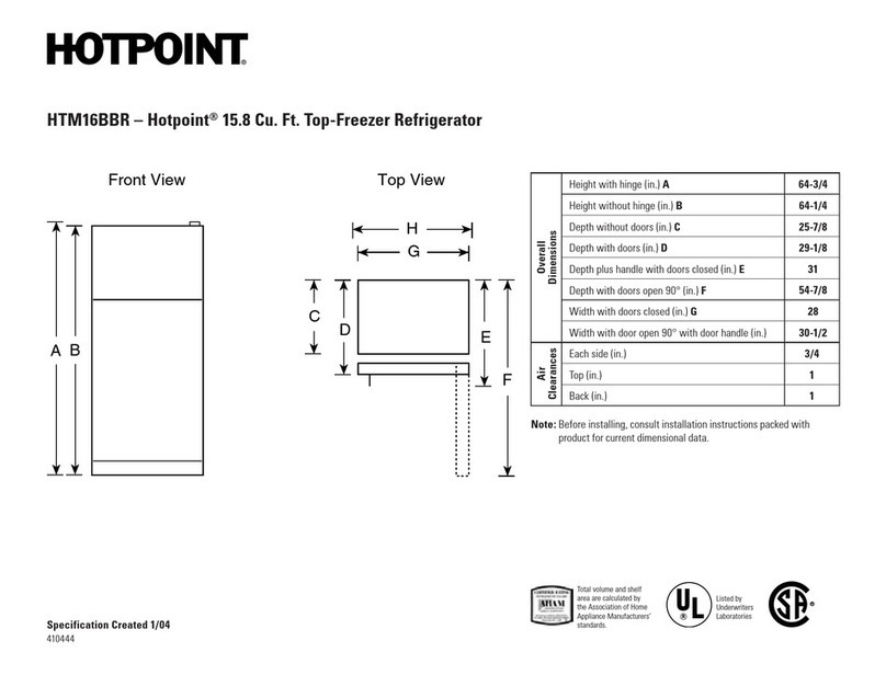 Hotpoint HTM16BBR User manual