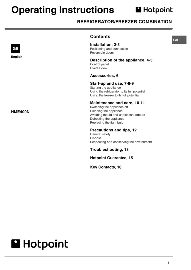 Hotpoint HME400N operating instructions
