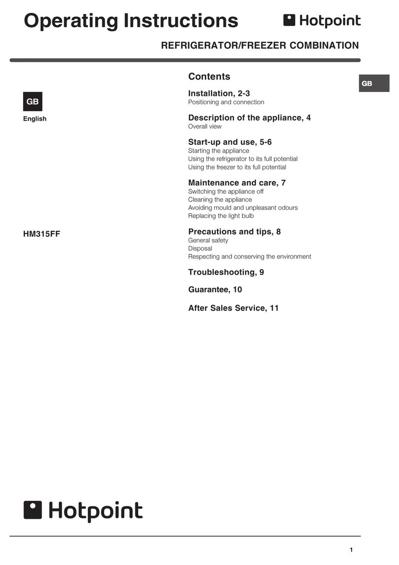 Hotpoint HM315FF User manual