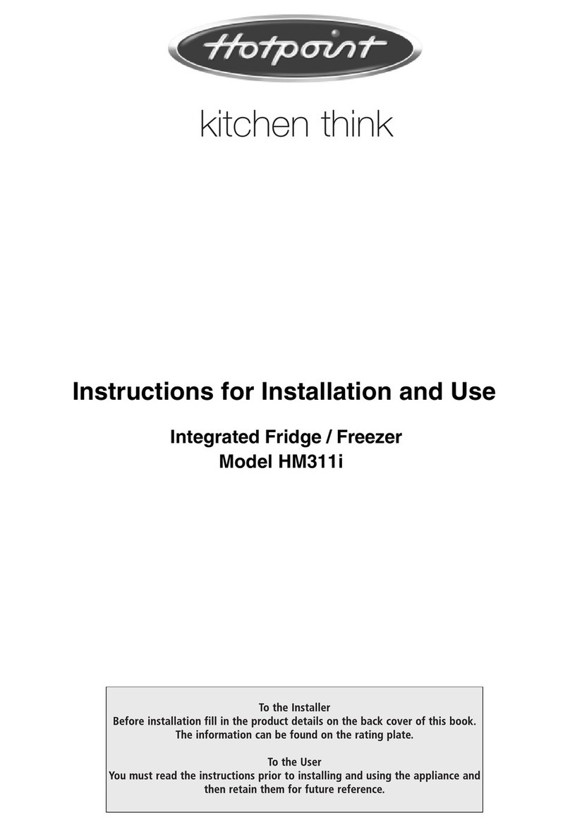 Hotpoint HM311i Instructions for installation and use
