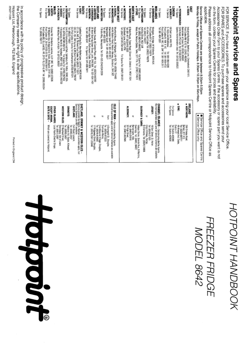 Hotpoint 8642 Handbook