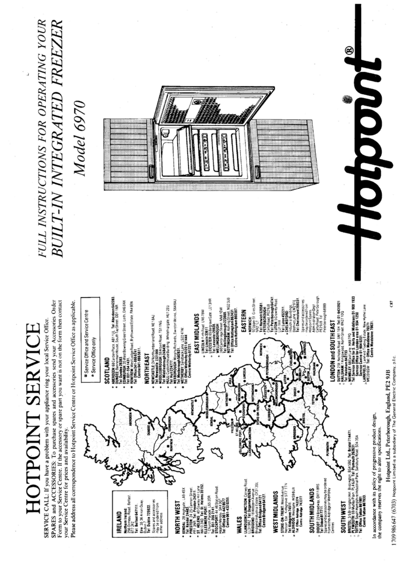 Hotpoint 6970 Parts list manual