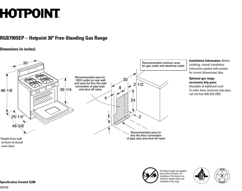 Hotpoint RGB790SEP User manual