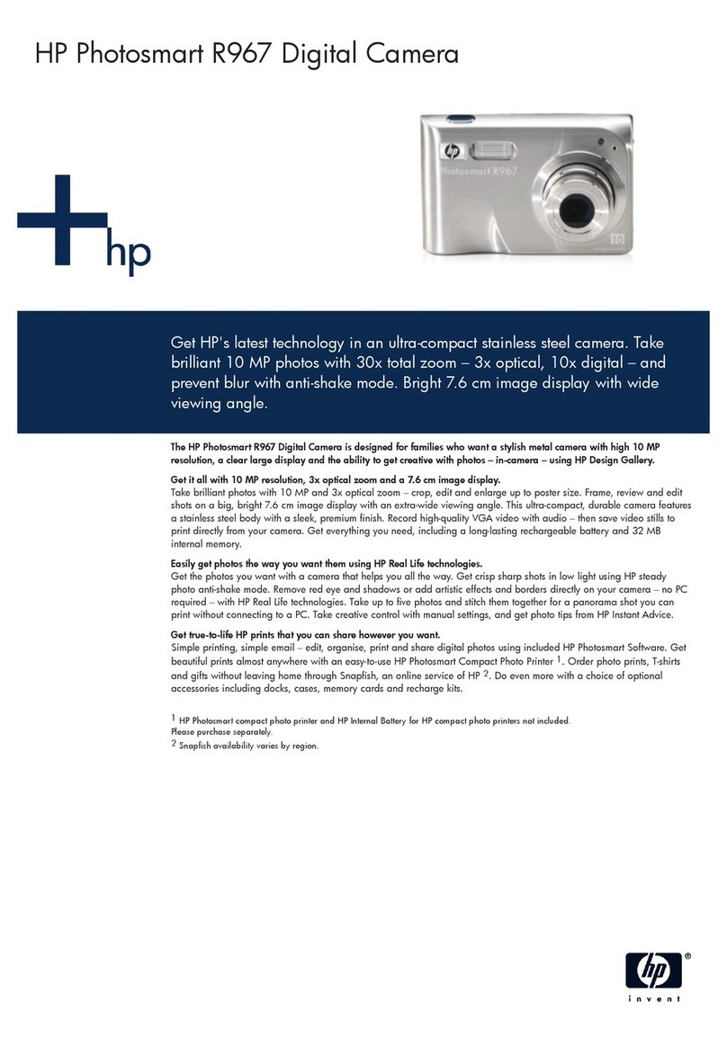 HP Photosmart R967 User manual