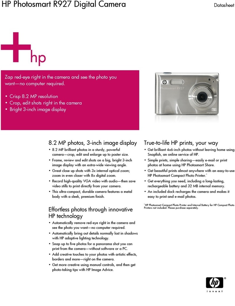 HP Photosmart R927 User manual