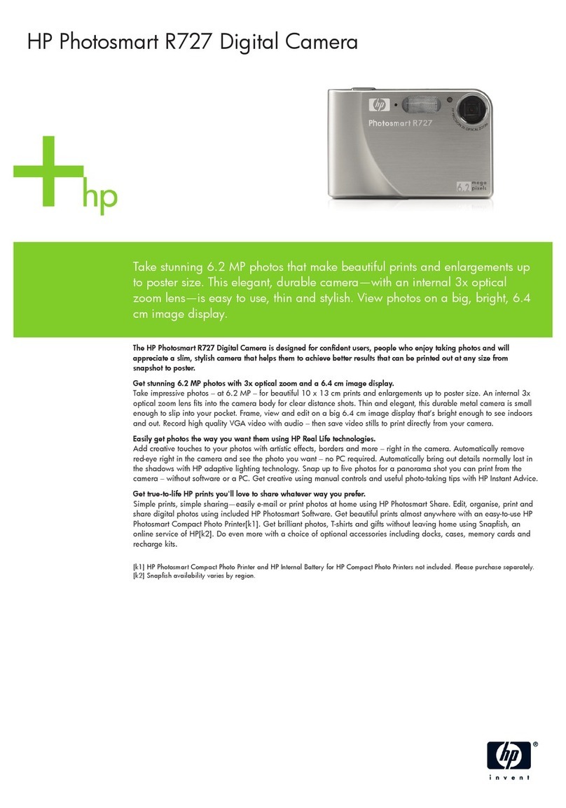 HP PhotoSmart R727 User manual
