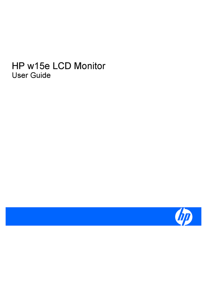 HP w15e - Widescreen LCD Monitor user guide