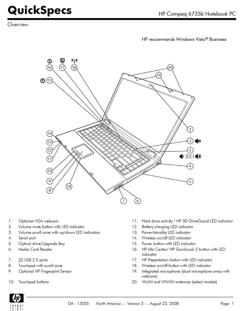 HP 6735b - Notebook PC User instructions