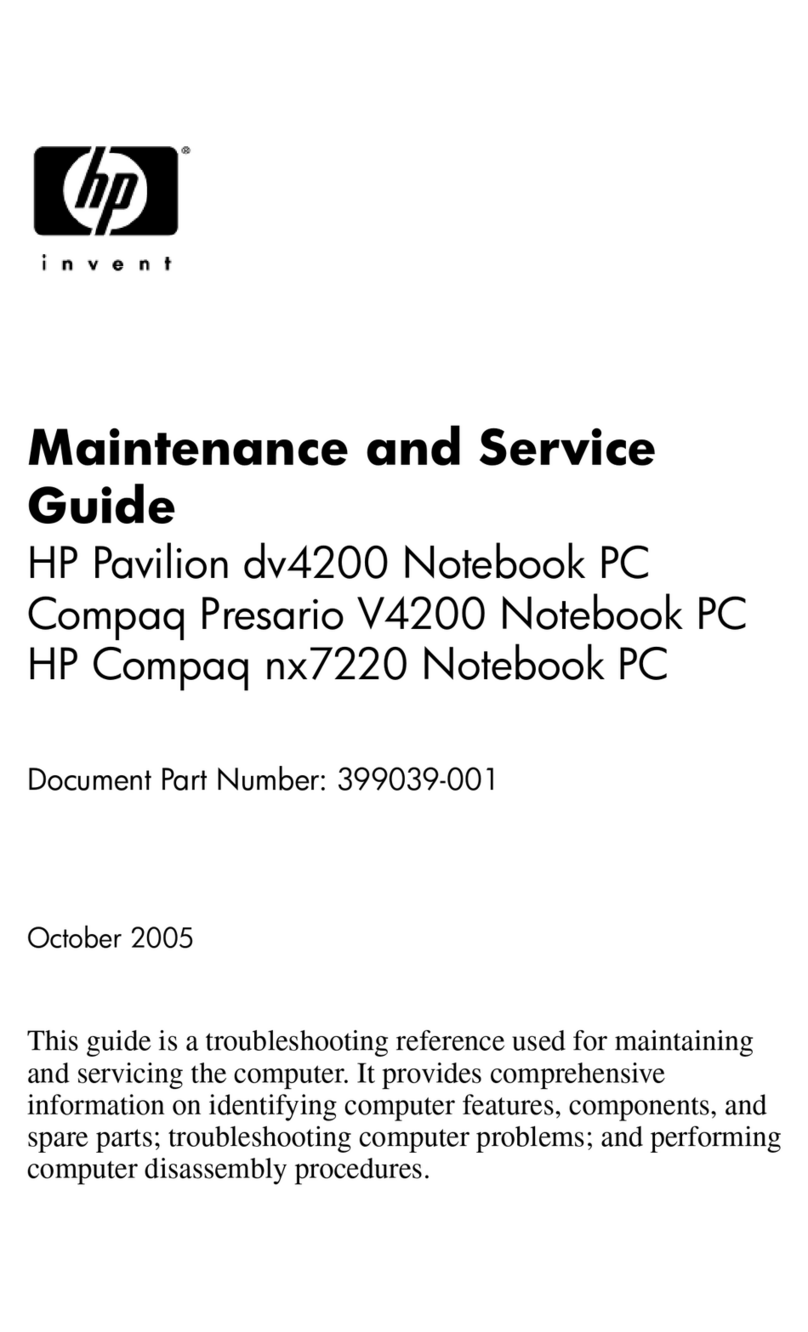 HP Pavilion dv4200 Manual