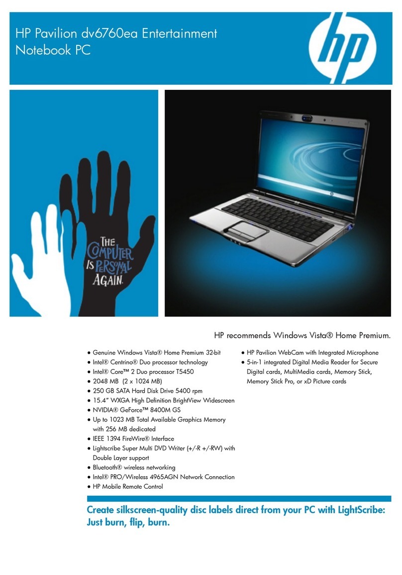 HP Pavilion dv6760ea User manual HP Pavilion dv6760ea User manual