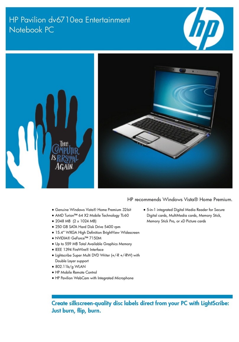 HP Pavilion dv6710ea User manual