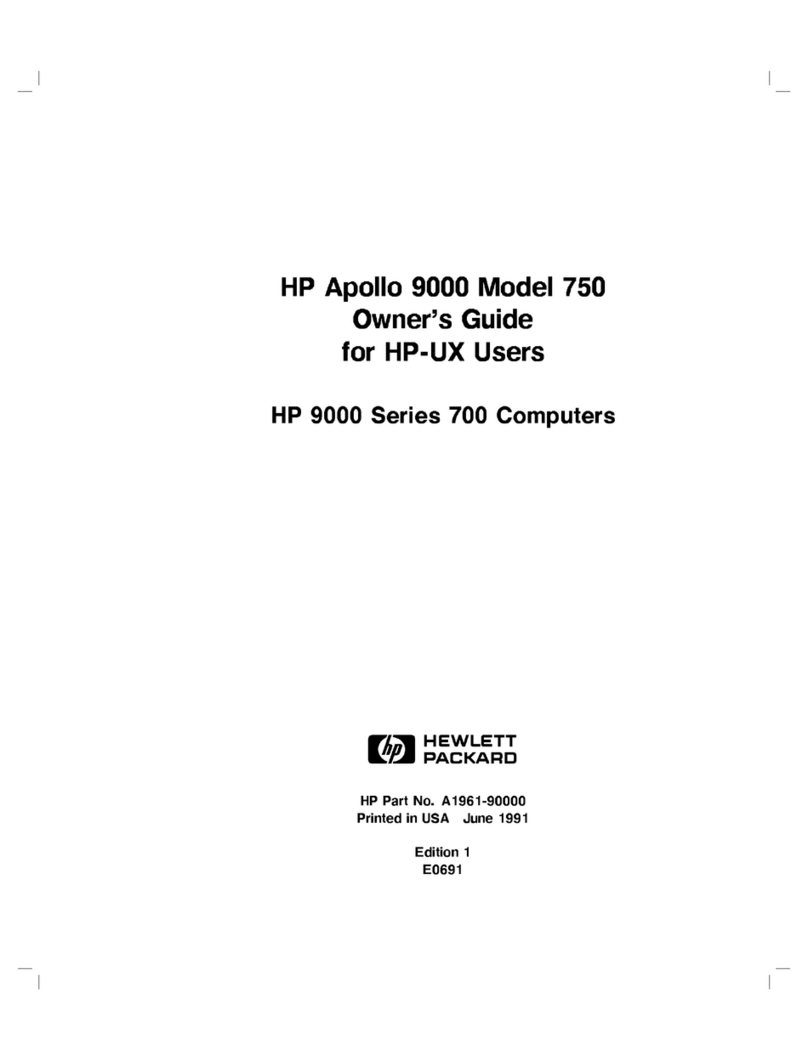 HP Model 750 - Workstation User manual