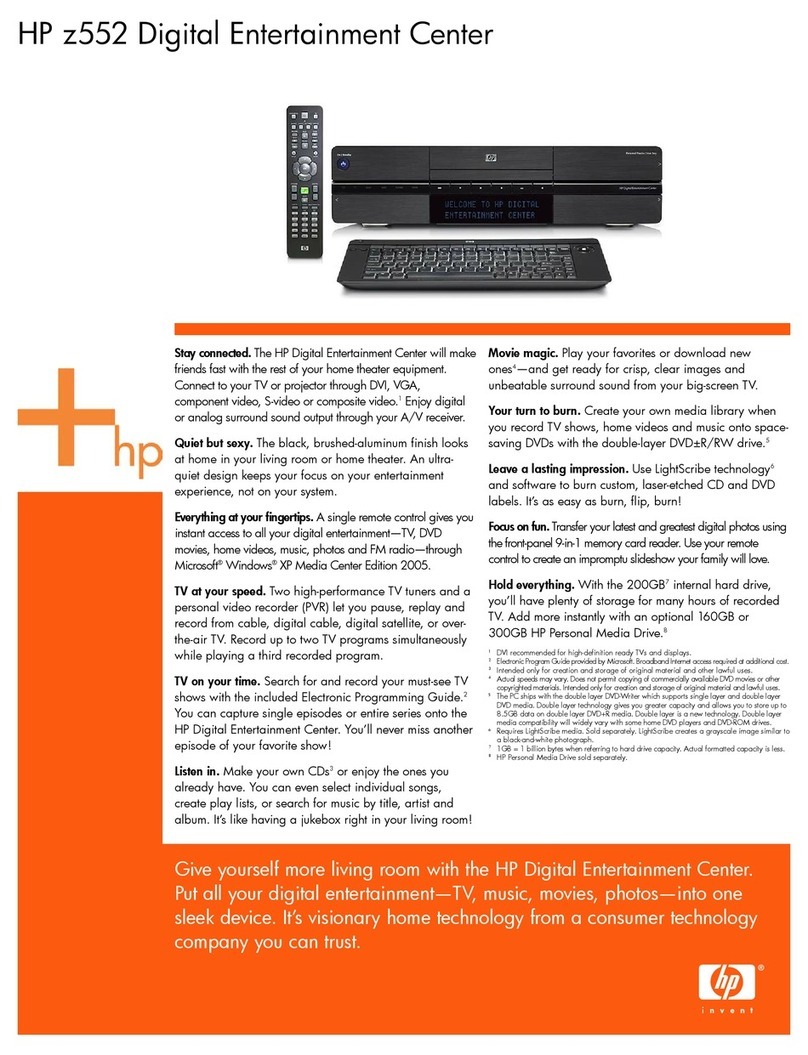 HP z552 User manual