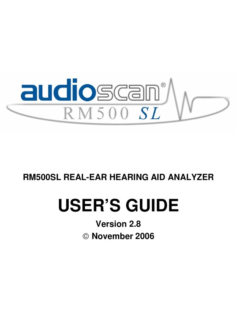 audioscan RM500SL user guide