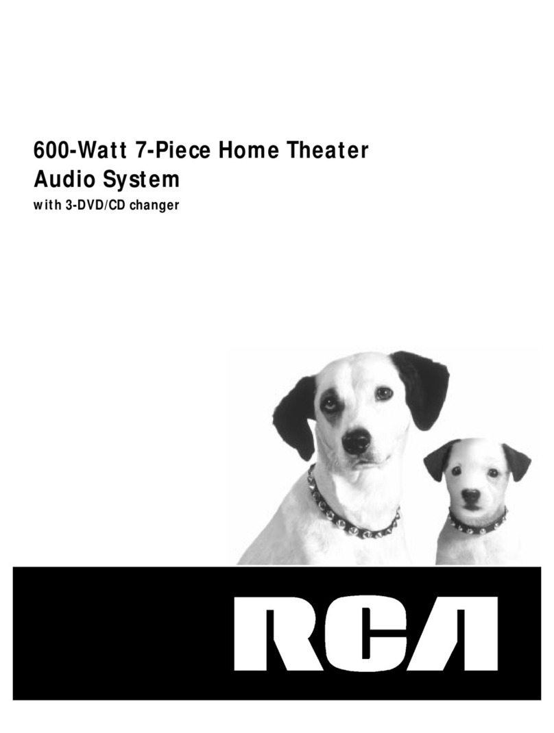 RCA Home Theater Audio System User manual RCA Home Theater Audio System User manual