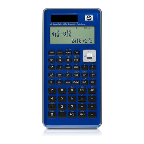 HP SmartCalc 300s User manual
