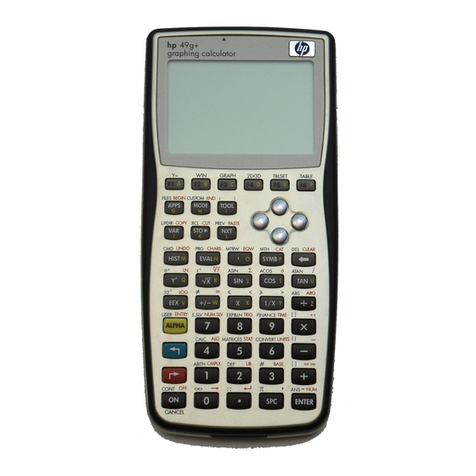 HP 49g+ User manual