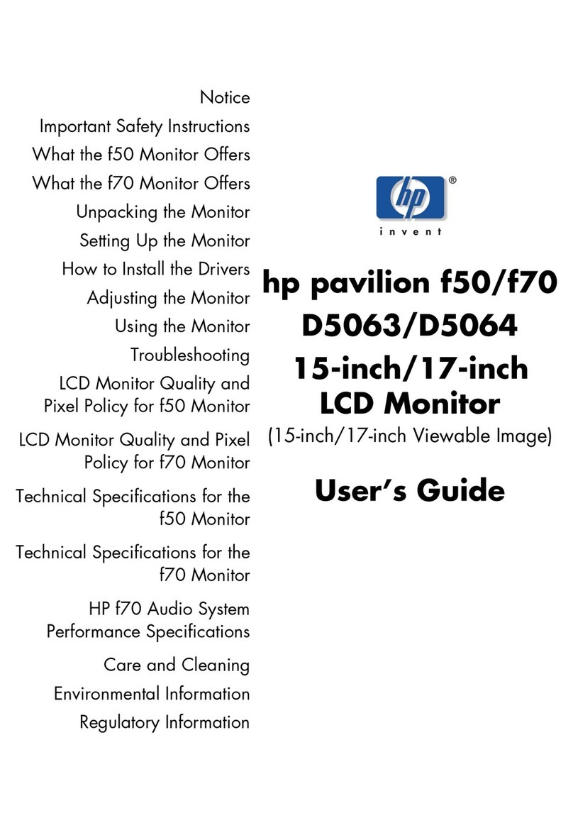 HP Pavilion F50 User manual