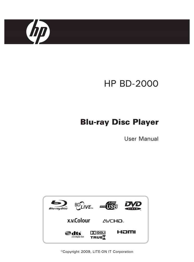 HP BD-2000 user manual