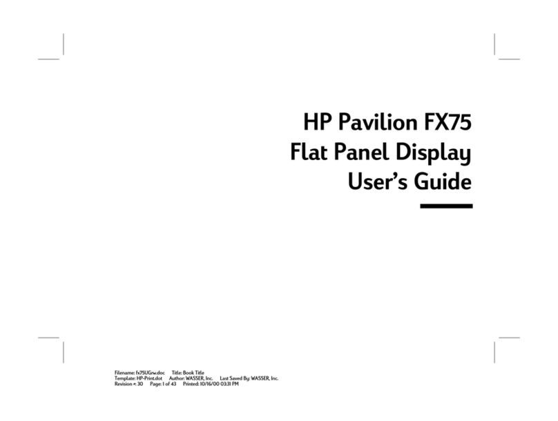 HP Pavilion FX75 User manual HP Pavilion FX75 User manual