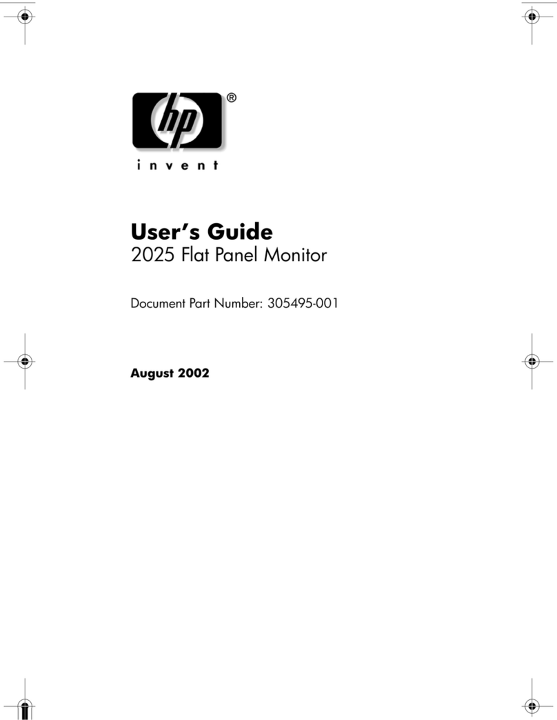 HP Compaq TFT 2025 User manual