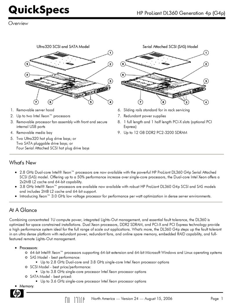 HP DL360 - ProLiant - Photon User manual