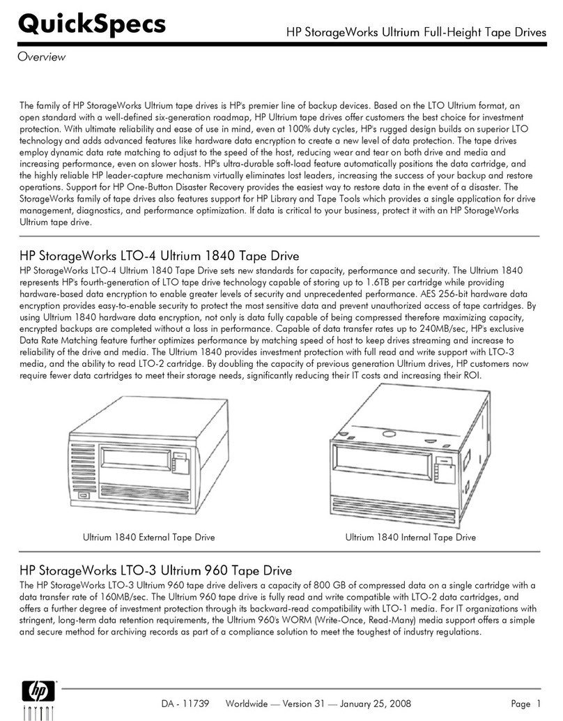 HP LTO-3 960 User instructions