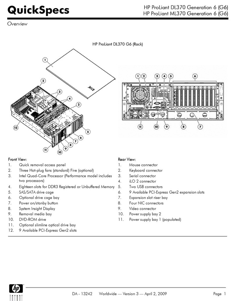 HP ProLiant DL370 User instructions