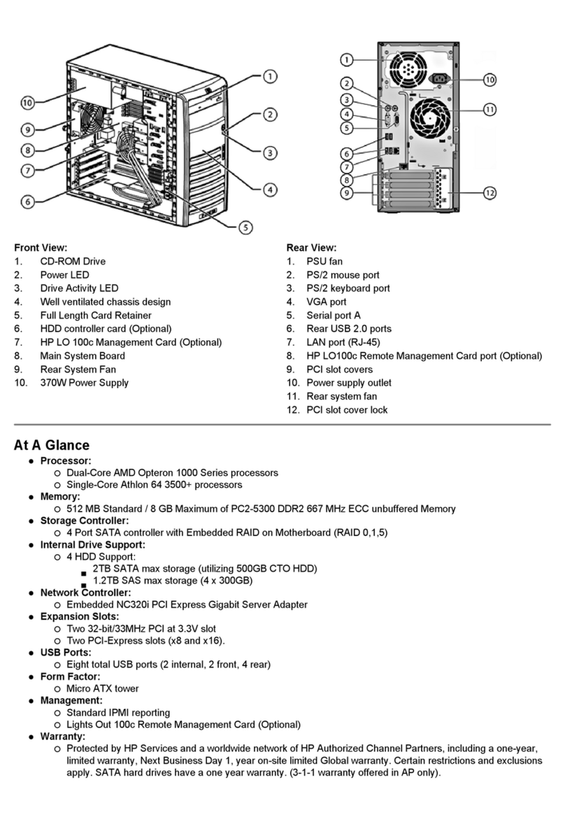 HP Computer Parts User manual