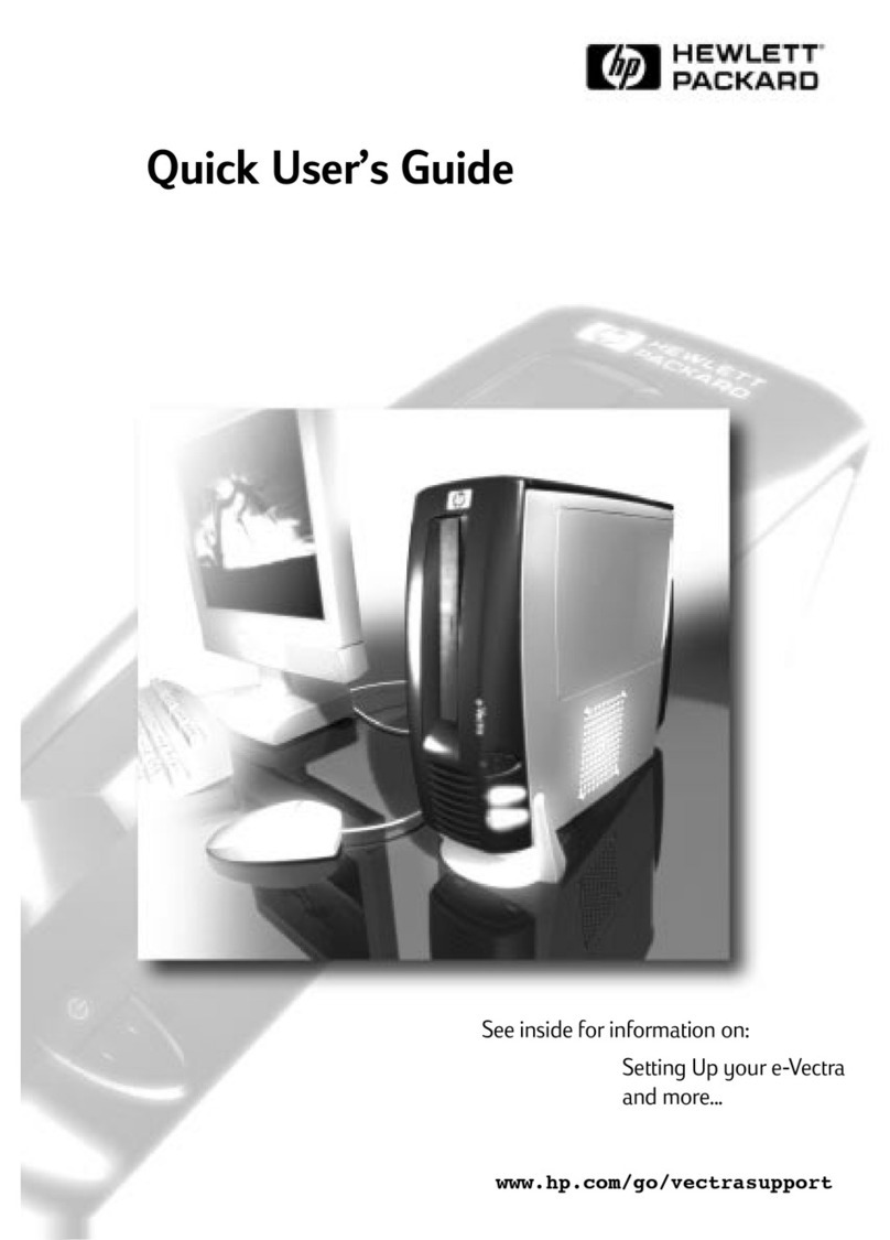 HP e-Vectra Instruction manual