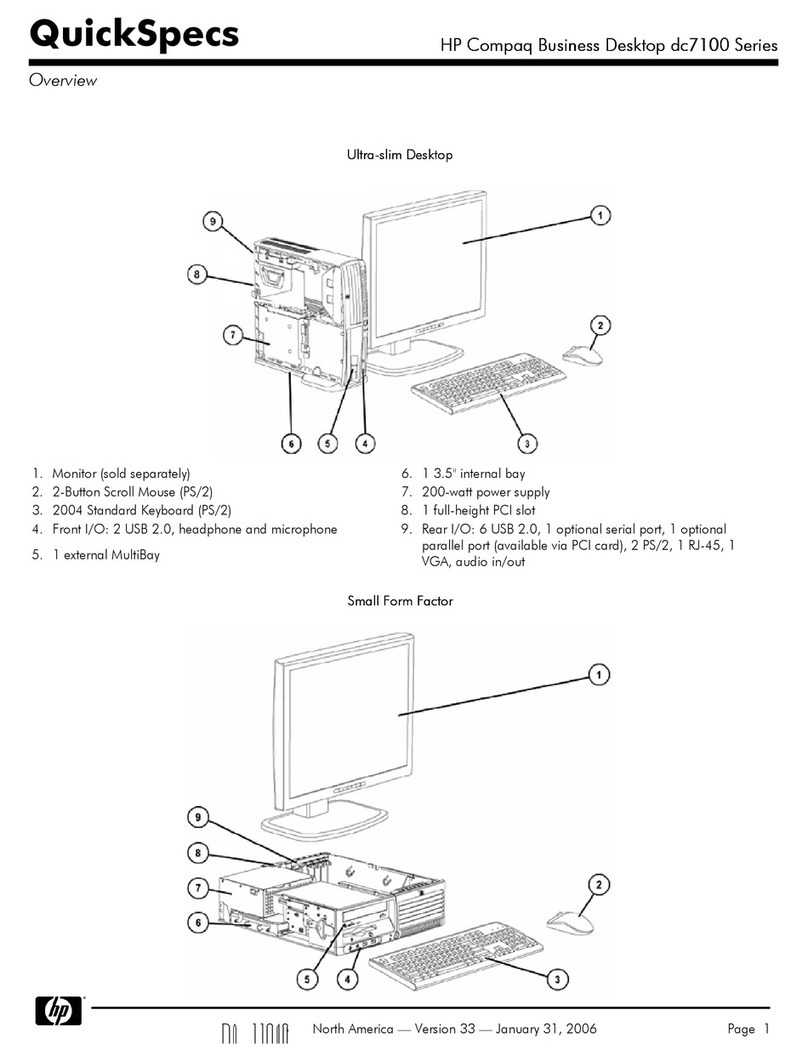 HP dc7100 - Convertible Minitower PC User manual HP dc7100 - Convertible Minitower PC User manual