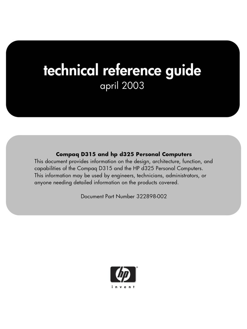 HP Compaq D315 Technical reference guide