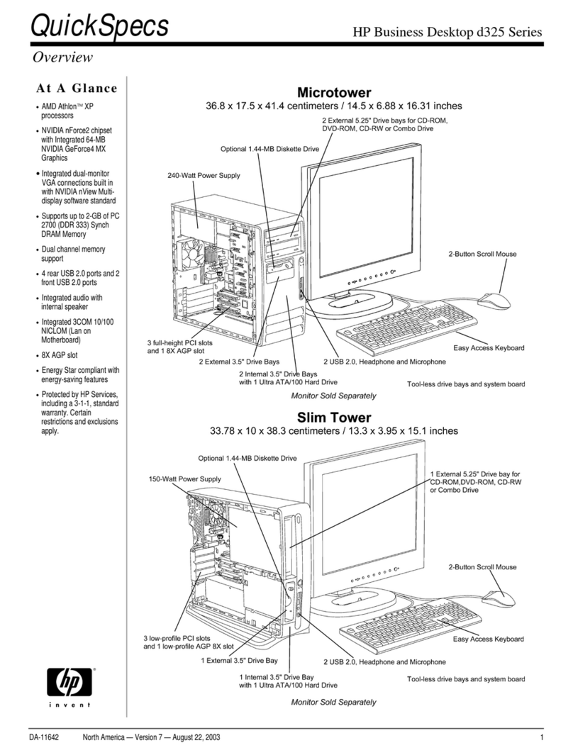 HP d325 Series User instructions
