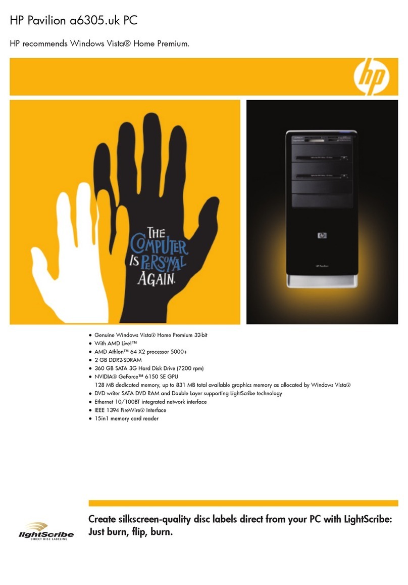 HP Pavilion A6305 User manual HP Pavilion A6305 User manual